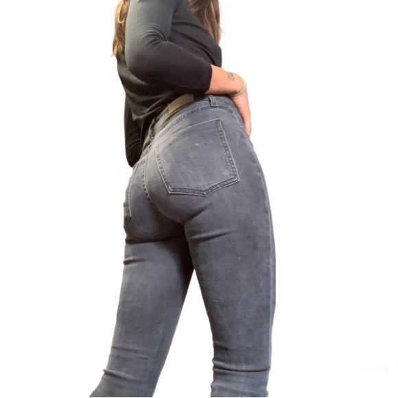 Carmar Los Angeles High Rise Charcoal Skinny Stretch Jeans Size 26 - Picture 3 of 13